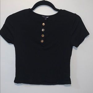 Black Fashion Nova cropped top